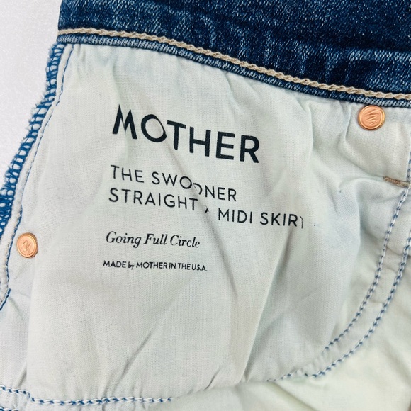 MOTHER Light Blue Denim Midi Skirt - Picture 7 of 8